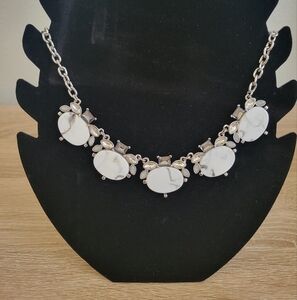 Lane Bryant Marble & Bling Necklace